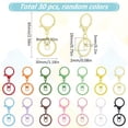 thumbnail image 2 of 30Pcs Colored Lobster Claw Clasp Swivel Trigger Clips Colorful Alloy Split Keychain Metal Swivel Hanging Key Ring Snap Hook Clasps for DIY Jewelry Making Keychains Lanyards Supplies DIY Crafts, 2 of 6