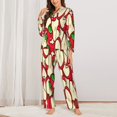 thumbnail image 2 of Naloa red Fruit Pajamas for Women Set, Womens Pajama Sets, Lounge Sets for Women, 2pjs for Women-X-Large, 2 of 7