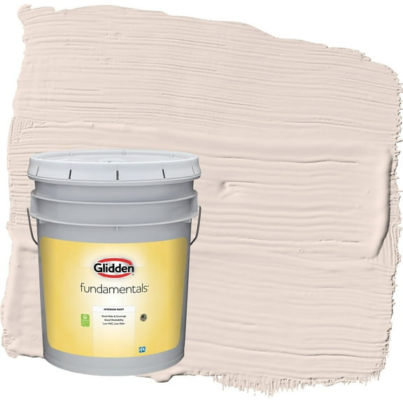 Glidden Fundamentals Sandy Beach / Orange Semi-Gloss Interior Paint, 5 Gallon