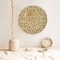 thumbnail image 5 of Balery Gold Drops Print Bone China Decorative Plate Ceramic Dinner Plates Art Crafts with Display Stand-8in, 5 of 6