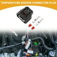 thumbnail image 2 of Conector de sensor de temperatura de 2 pines a prueba de agua, conector hembra de terminal de cable para Toyota, 1 juego, 2 of 6