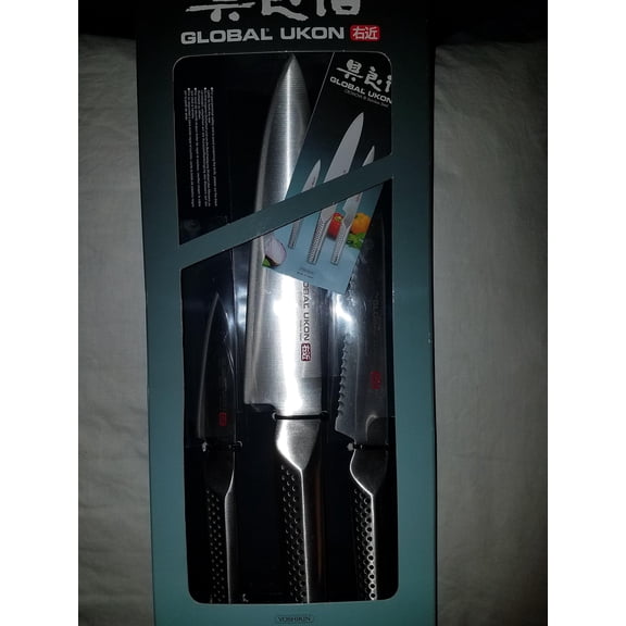 Global Ukon 3 Piece Knife Set GU 3001