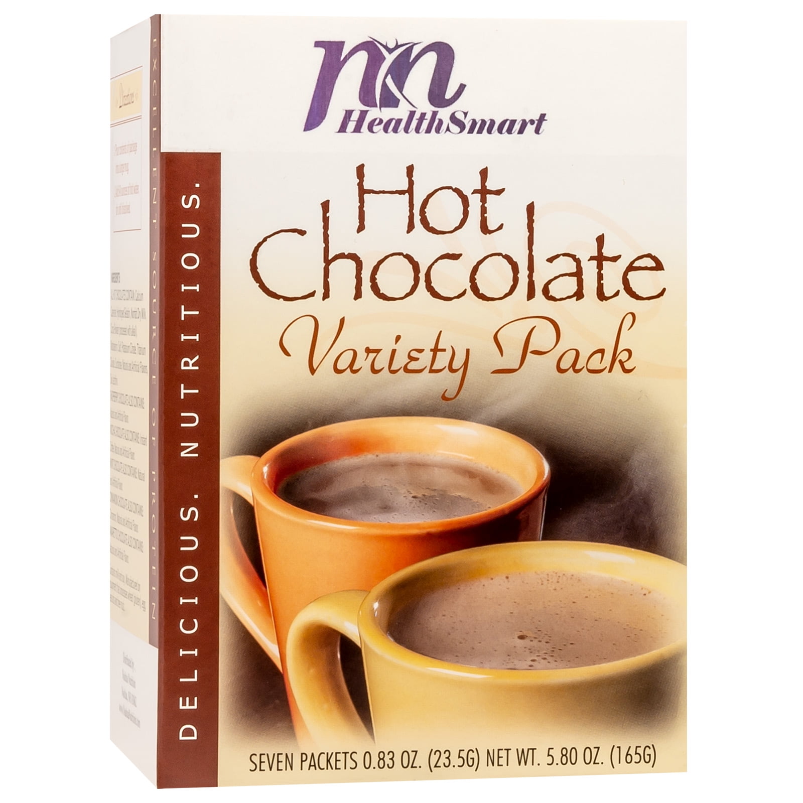 HealthSmart High Protein Variety Pack Hot Chocolate, 15g Protein, Low