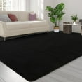 thumbnail image 3 of Noahas Soft Low Pile Rug Modern Area Rugs for Bedroom Living Room,Suitable for Boys Girls Teenagers and Adults with Super Soft Touch , Black , 7' x 10', 3 of 7