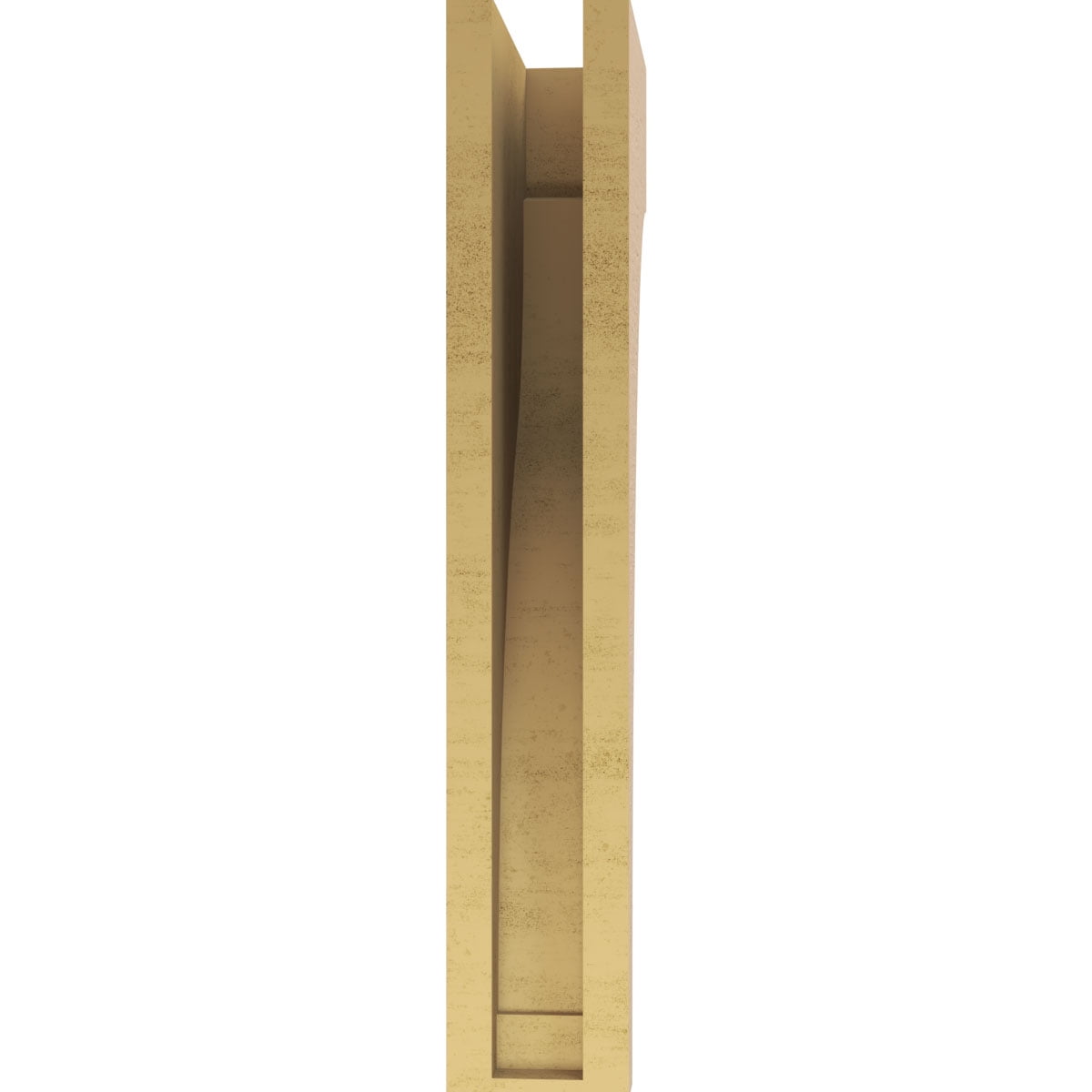 4"W x 8"D x 24"H Thin Helena Rough Cedar Woodgrain TimberThane Corbel, Primed Tan