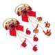thumbnail image 2 of 2 colgantes de campana de Papá Noel para árbol de Navidad (colores surtidos), 2 of 6