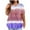 Z1-Purple, variant on Patlollav Plus Size Tops For Women Tie Dye Short Sleeve Tunic Shirts Lightweight Crewneck Oversize Tshirts For Women 2024