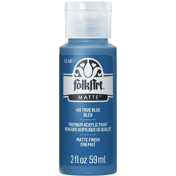 Folkart Acrylic Paint 2 oz True Blue, FolkArt Acrylic Craft Paint