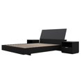 thumbnail image 1 of Nexera Porter 4-Piece Floating Platform Bedroom Set, Black, Queen, 1 of 7