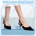 thumbnail image 5 of 3Pairs Pearl Beaded Shoe Straps Elastic Shoe Laces Beads High Heel Shoelaces Anti Loose Shoelace Belt Ankle Straps Detachable Shoe Strap Band, 5 of 6
