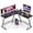 Black, variant on Mr IRONSTONE L Shaped Gaming Desk, Computer Corner Desk Carbon Fiber Surface for Home Office, Writing Study Desk with Laptop Stand, Easy to Assemble, Carbon Fiber, 51 Inch