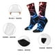 thumbnail image 5 of Fotbe Red And Blue Lightning Calcetas Largas con Estampado para Hombre y Mujer – Calcetas de Compresión Transpirables y Elásticas, Viajar y Uso Diario Talla 5-11, 5 of 6