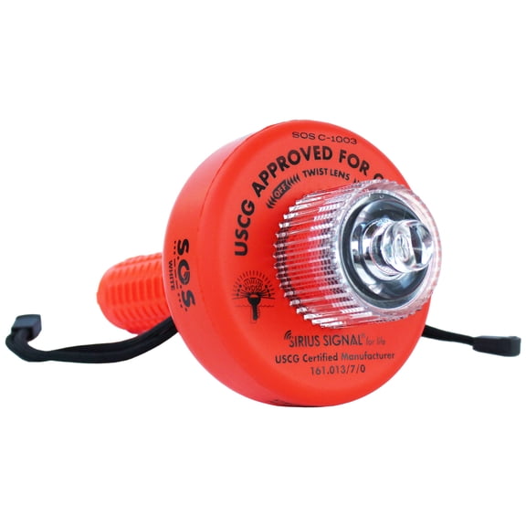Sirius Signal C-1003 USCG Approved Marine Flare Replacement with Distress Flag and Whistle