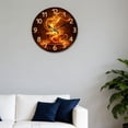 thumbnail image 4 of Hoease 10 Inch Silent Wall Clock, Glowing Coffee Steam Decorative Wall Clock, Battery Operated Non-Ticking Round Clock for Kitchen Living Room Coffee Lover Home Decor, 4 of 10