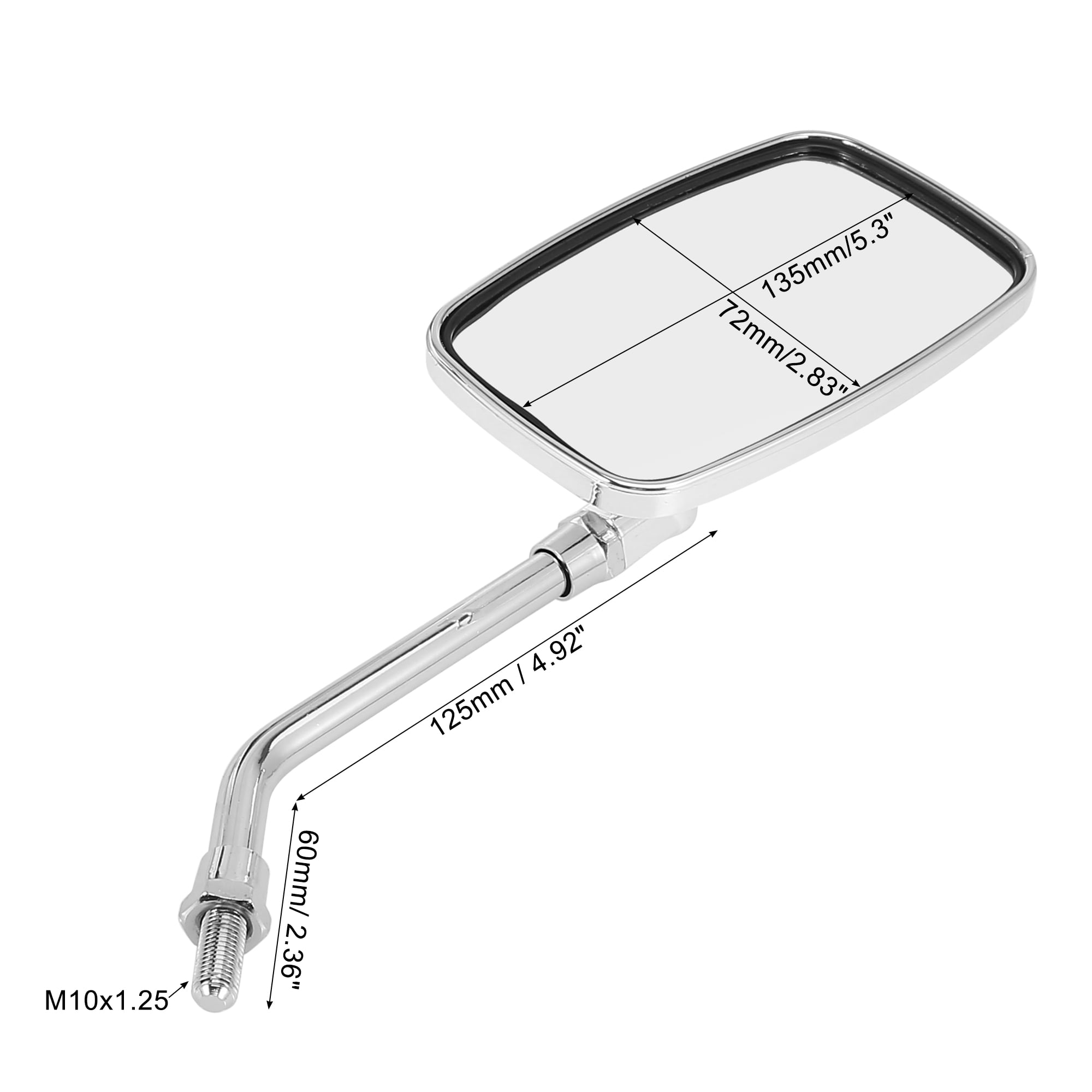 Superior Round Rear View Motorcycle Mirrors - 4-1/2, 151A, 151