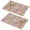 Pioneer Flower Floral-1, variant on Placemat, Pioneer Flower Floral Print Pattern Place Mats Table Mat Set Of 2, PVC Washable Placemats for Party Kitchen Dining Decoration, 18x12 Inch, Fade Resistant