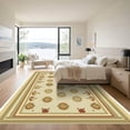 thumbnail image 3 of ODIKA 4'x6' Machine Washable Non-Slip Area Rug, Oriental Beige High Traffic Rug, Beige, 1069967, 3 of 7