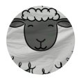 thumbnail image 4 of BCIIG Sheep Round Table Cover - Stain Resistant & Washable - Indoor Outdoor Tablecloth for Kitchen, Dining, Wedding, Parties - 100% Polyester - Various Sizes - Home Kitchen Outdoor Decoration 42"-46, 4 of 8