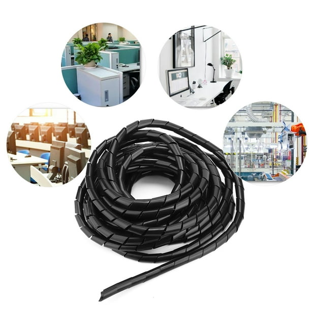 2 Paquetes Protector De Alambre Espiral PP Cubierta De Cable Camiseta Cable De Devanado Para Gestión De Alambre De Oficina En El Hogar