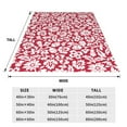 thumbnail image 3 of Pofeuu Red Flowers Print Ultra-Soft Micro Fleece Blanket,for Bed Or Sofa,All Season Throw Blankets Flannel Blanket-40"x30", 3 of 7