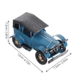 thumbnail image 5 of IDEANATEGRATE Adorno Metálico De Automóvil Clásico Azul Con Retro Para De, 5 of 5