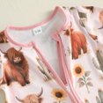 thumbnail image 6 of Cjfdfy Newborn Baby Girls Boy Western Cowgirl Outfit Cow Cactus Printed Long Sleeve Zip-up Romper Cute Farm Animal Outfit Infant Cute Coming Home Fall Winter Clothes 0-18M, 6 of 9