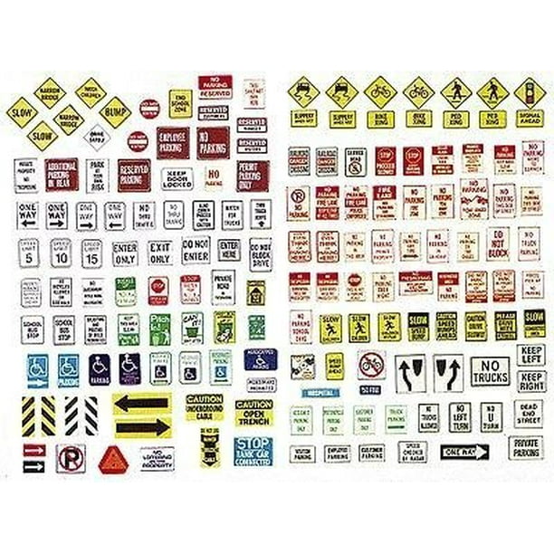 Ho Scale Road Signs Street & Parking
