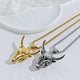 thumbnail image 4 of Jumpingount Collar de animales para hombres y mujeres, colgante portátil de acero inoxidable para adultos, ceremonia de boda, banquete, joyería, regalo de Ropa, zapatos y accesorios Miscelánea Oro Jumpingount AP014762-02B, 4 of 6