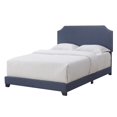 thumbnail image 4 of Home Fare Coin Rembourré Lit Grand en Denim Chiné Bleu, 4 of 7