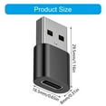thumbnail image 3 of USB C Female To USB A Male Adapter 480Mbps Transmission Speed Metal Housing For Laptops Tablets Charging, 3 of 8