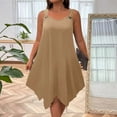 thumbnail image 2 of yillto Womens Plus Size Dress Sleeveless Tank Dress Loose Flowy Cover ups Beach Swimsuit Sundress, 2 of 6