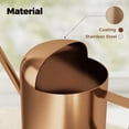 thumbnail image 6 of Small Watering Can Indoor Outdoor Plant Metal Stainless Steel Long Spoutt Flowers Watering Cans for House Garden Plants 10OZ Watering Bottle Cute Decorative for Bonsai(Bronze) - BRONZE, 6 of 6