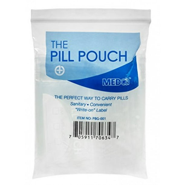 Pill Mill Pill Bag Count - Size 3 x 2 3 Mil – Plastic Pill Pouches –  Small Pocket Pill Baggies – Travel Pill Pouch– Daily AM PM Medicine Storage  Pouches – (100-Pack) 