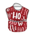 thumbnail image 2 of Hirioo Ho Pattern Funny Christmas for Baby Waterproof Pocket Bib Adjustable Closed for Babies Toddlers with Large Pocket 6-24Months, 2 of 8