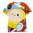 thumbnail image 1 of T-shirts Mode Garçons Filles Enfants Impression Dessin Animé Fête des Ufs Manches Courtes, 1 of 2