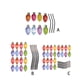 thumbnail image 3 of Calcomanía adhesiva para coche, decoraciones para refrigerador, calcomanía autoadhesiva, decoración automática, patrón de bombilla, Kits de decoración para fiestas 16 bombillas/6 cables Toystoory HA065572-02, 3 of 6