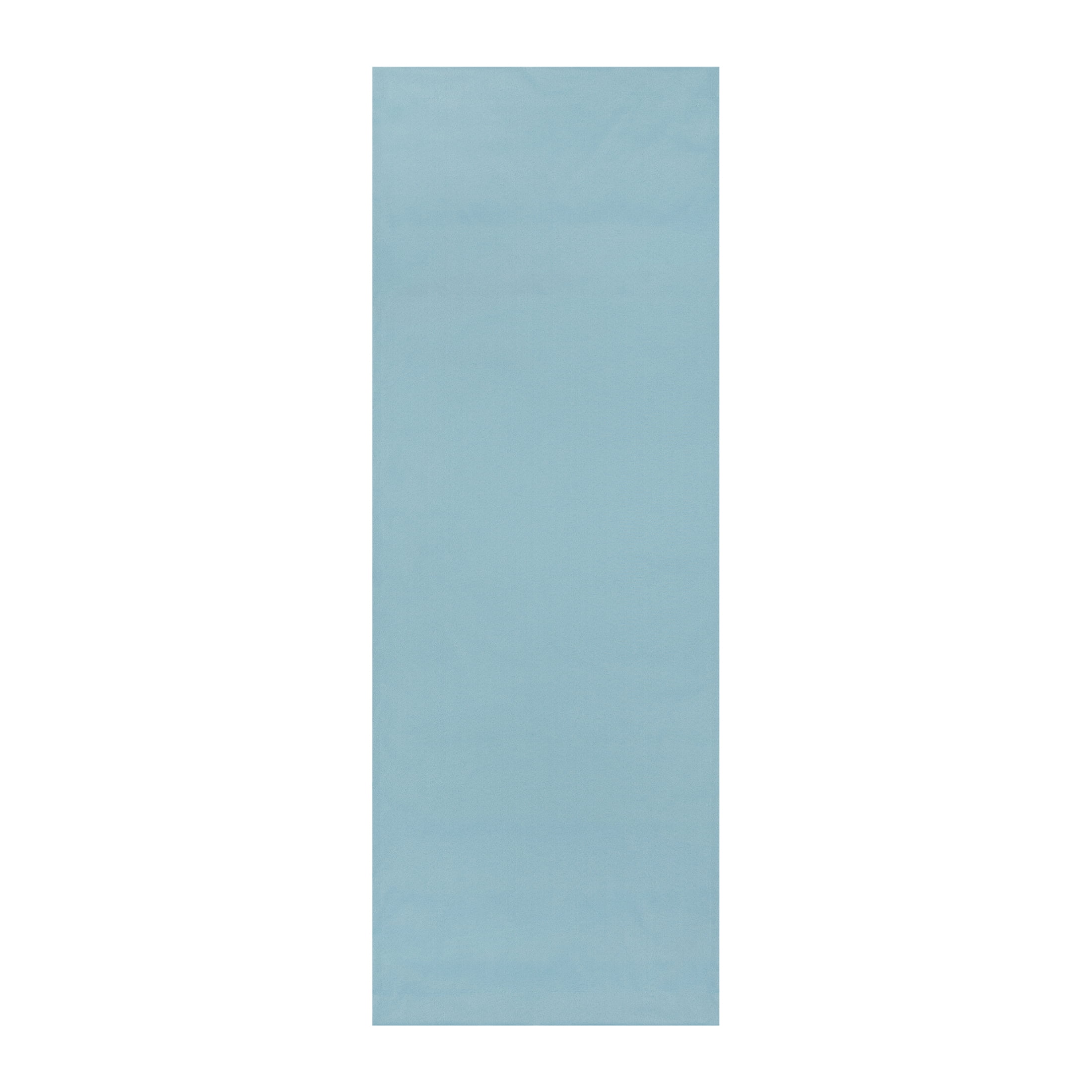 Mainstays Light Blue Solid Blackout Rod Pocket with Back Tabs Curtain Panel Pair, Set of 2, 30" W x 84" L