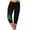 Black, variant on Dasayo Women Drawstring Capris High Waist Pants Summer Casual Clothes