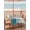 Blue, variant on Red Grey Outdoor Tablecloth - 60x60 Inch Square Dining Table Cover, Abstract Geometric Color Block Oil Painting Waterproof Outdoor Table Cloth with Umbrella Hole & Zipper for Picnic/Patio/Party