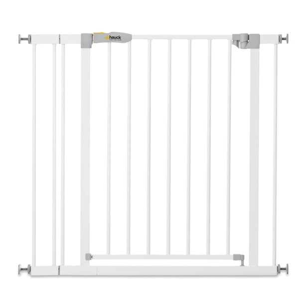 Hauck 59728 Open N Stop KD Puerta de seguridad para bebés y mascotas con ajuste a presión con extensión de 3,5 pulgadas, se adapta a puertas, escaleras o pasillos de 33 a 35 pulgadas de ancho, color b
