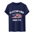 thumbnail image 4 of Linfrsh 250 Anniversary Usa Shirts 250th Anniversary Shirt Vintage American Flag Independence Day 250 Anniversary Shirt(Navy,XL), 4 of 5