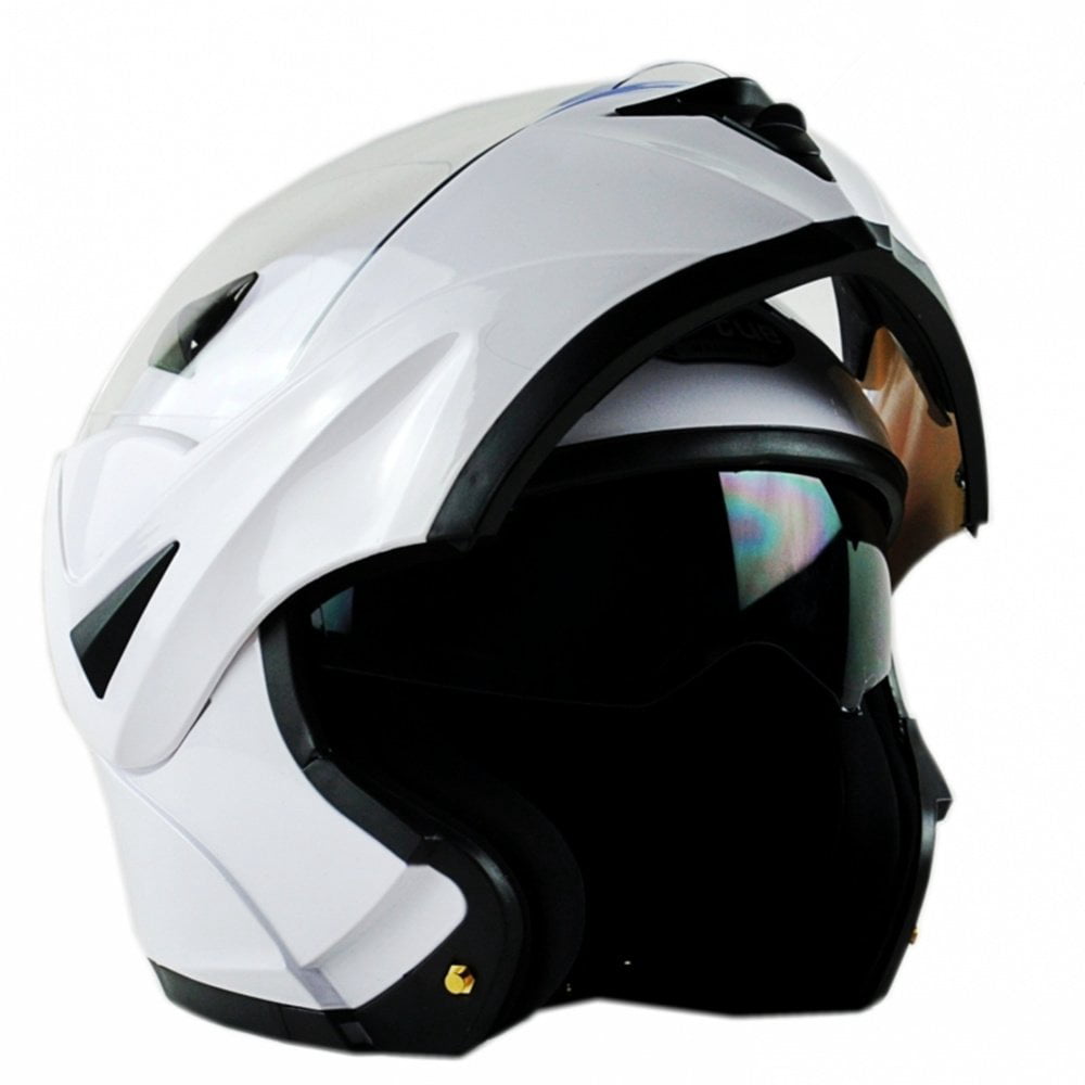 ILM Motorcycle Flip up Modular Full Face Helmet Dual Visor DOT Approved 8 Colors Available
