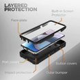 thumbnail image 3 of Encased Falcon Armour for Motorola One 5G Ace Case with Screen Protector, Protective Heavy Duty Full Body Built-in, 3 of 5