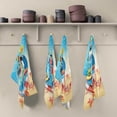 thumbnail image 2 of Unique Hello Summer Tea Towels 4 Pack Sandy Crabs Watermelon Kitchen Dish Cloth with Hanging Loop, 18"x28" Lint-Free Absorbent Towel for Kitchen Drying Wiping and Cleaning, 2 of 7