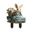 thumbnail image 1 of JJKBVCLO Easter Rabbit Ground Stake Insert Art Garden Decoration Colorful Easter Decoration For Yard For Easter, 1 of 8