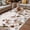 Off White, variant on Brown Grey Leaves Outdoor Rug for Patio/Deck/Porch, Non-Slip Large Area Rug 5 x 7 Ft, Summer Botanical Pastoral Birds Rustic Indoor Outdoor Rugs Washable Area Rugs, Camping Rug Carpet Runner