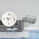 thumbnail image 2 of Reloj De Pared Decorativo Moderno Con Números Grandes Y Mecanismo Silencioso, Además De Estantes Metálicos Flotantes Y Cesta De Alambre Para El Hogar, La Oficina Y La Cocina., 2 of 8