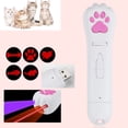 thumbnail image 1 of pieza (luz de proyección LED roja + luz láser + luz ultravioleta violeta) Puntero para gatos, juguete con luz LED recargable por USB para gatos y perros, herramienta de entrenamiento, 1 of 3
