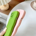 thumbnail image 3 of Solid Color Curly Wave Frame Soft Compatible with iPhone Case (White,iPhone 12), 3 of 5