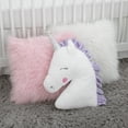 thumbnail image 6 of Little Love by NoJo 5" x 14.75" Unicorns Unicorn All Occasion Polyester Decorative Pillow , silver horn, 3D mane, novelty shape pillow, 6 of 6